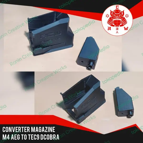 Converter Magazine M4 AEG to Tec9 Dcobra Spring D Cobra M-308 Adapter